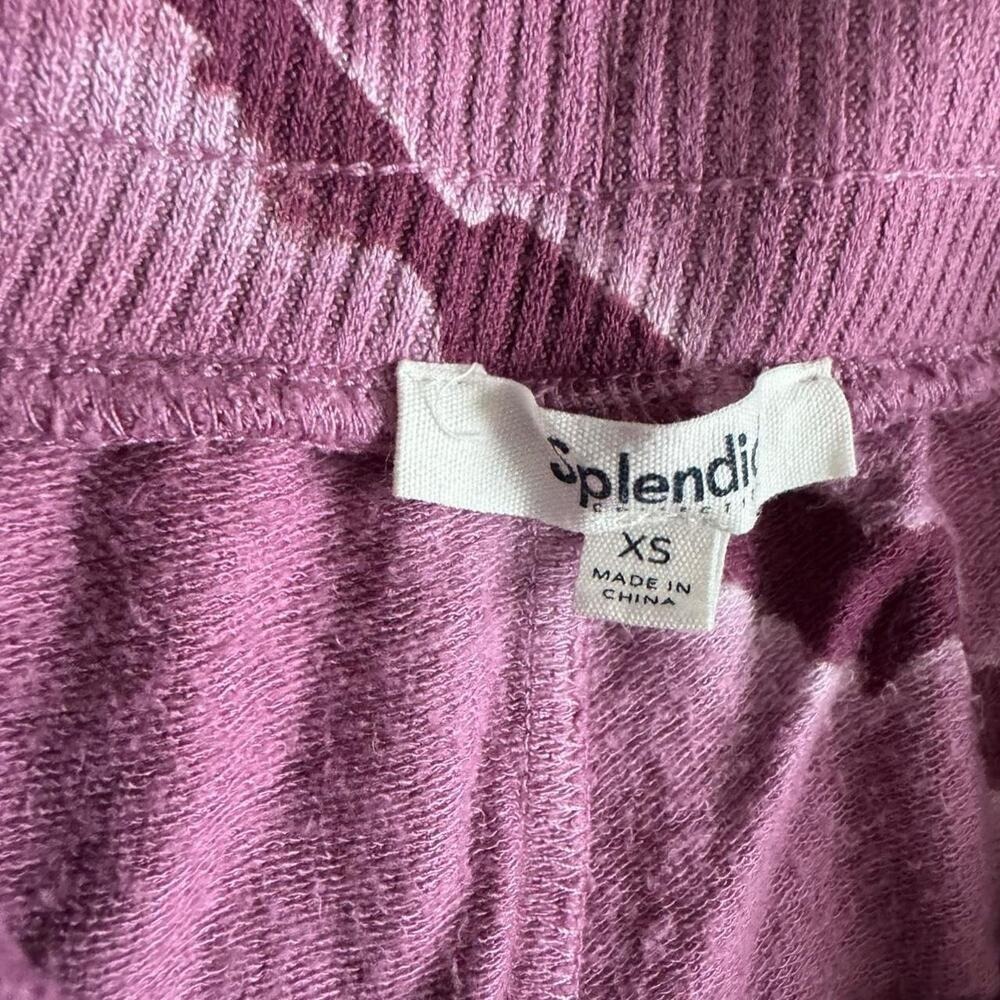 Splendid sz xs Purple tie dye jogger pants viscose soft comfy lounge - Picture 4 of 8